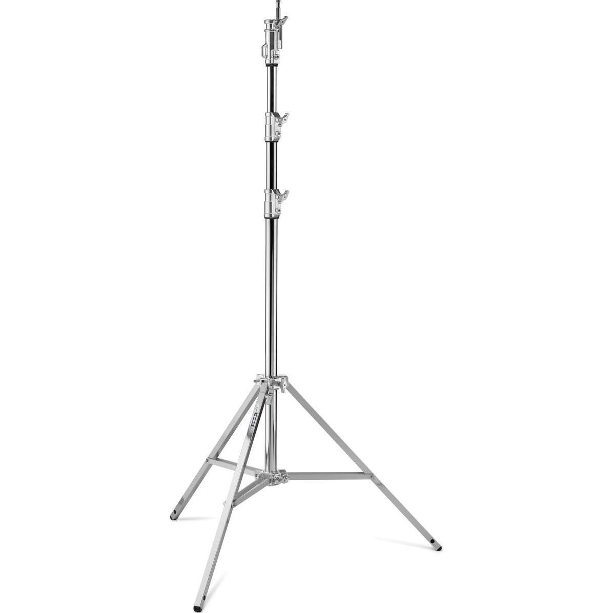 Avenger Supporto combinato in acciaio 35 (350 cm, 40 kg), Treppiede per lampade + flash, Argento