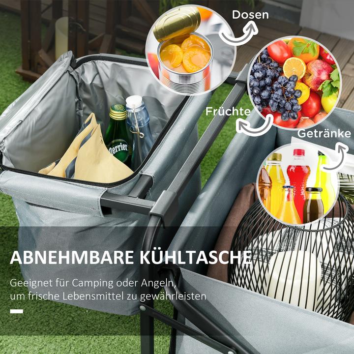 Image du produit Outsunny Chariot avec sac isotherme