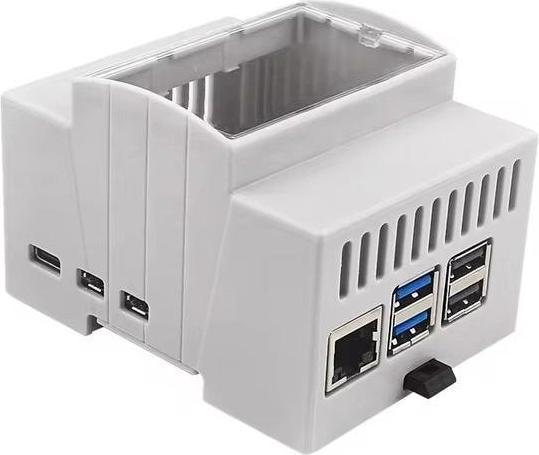 Actual product image Raspberry Pi Din Rail Case for 5