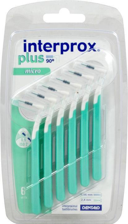 Dentaid interprox plus micro spazzolino interdentale verde, 6 pezzi ZBU (6 x, 2.40 mm)