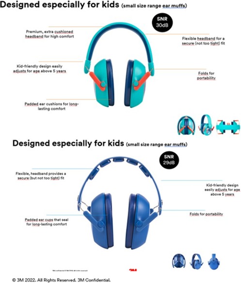Actual product image 3M Hearing protection for children (1 x)