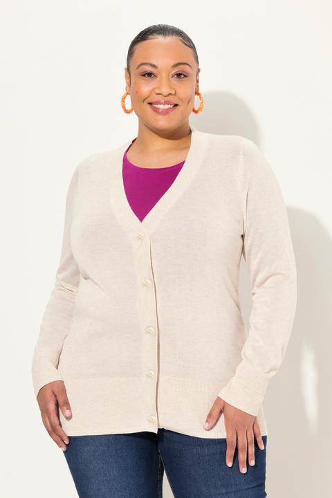 Actual product image Ulla Popken Classic Button Cardigan Sweater (50, 52)