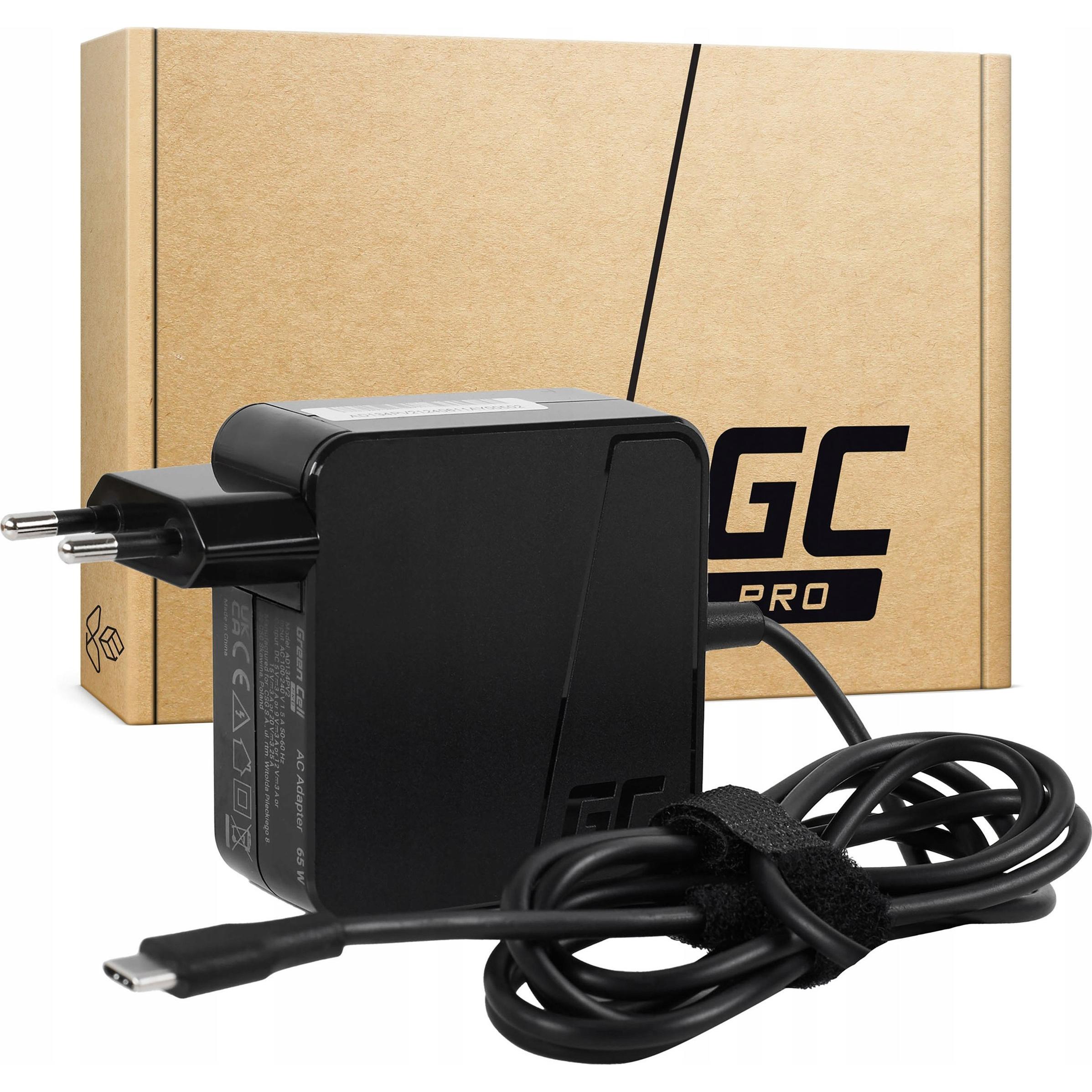 GreenCell Green Cell AD134PV2 Netzteil & Spannungsumwandler Universal 65 W Schwarz (65 W), Notebook Netzteil, Schwarz