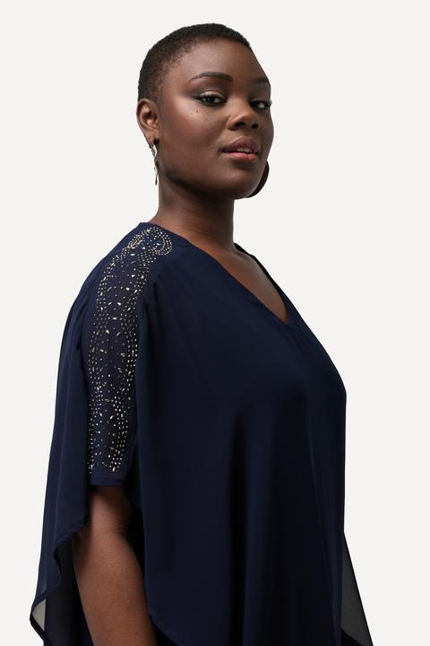 Actual product image Ulla Popken Chiffon Cape Dress (60)