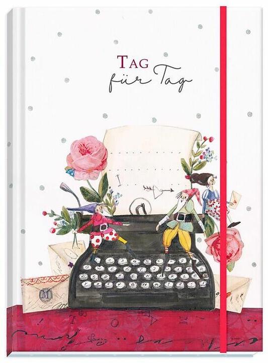 Image du produit Notizb.A5 liniert Tag f.Tag - Schreibmaschine (A5, À rayures, Couverture rigide)