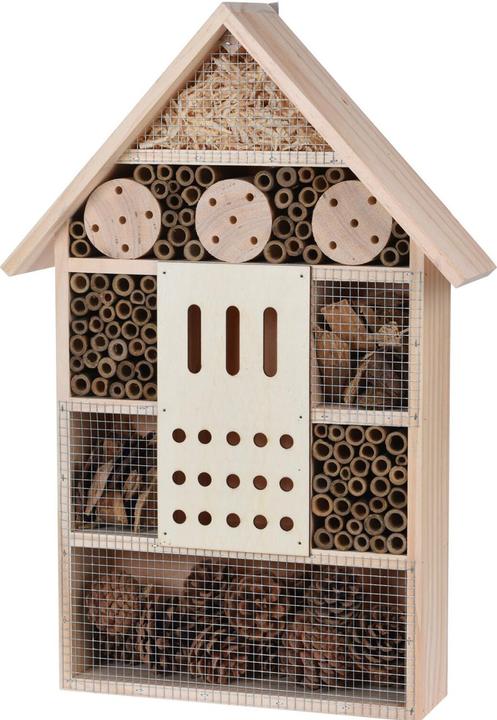 ProGarden XL Insektenhotel, 51 x 35 x 10 cm, Nistkasten aus Naturhölzern und Zapfen für Bienen, Schmetterlinge (Butterflies, Ladybirds, Wild bees)