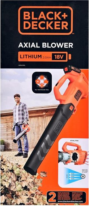Actual product image Black & Decker BCBL200LQW (Rechargeable battery operated, Leaf vacuums)