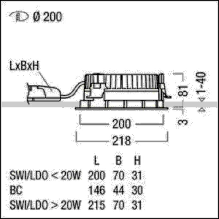 Actual product image Zumtobel Group LED Downlight Panos EVO #60815874 R200L24W840230VFALWH Panos Infinity/evolution R Dow (2535 lm)