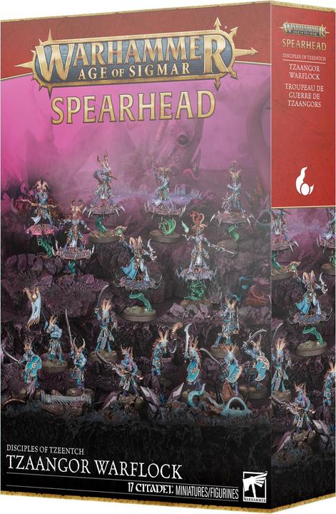 Games Workshop Warhammer AoS - Spearhead Disciples of Tzeentch : Troupeau de Guerre de Tzaangor (Plastic)