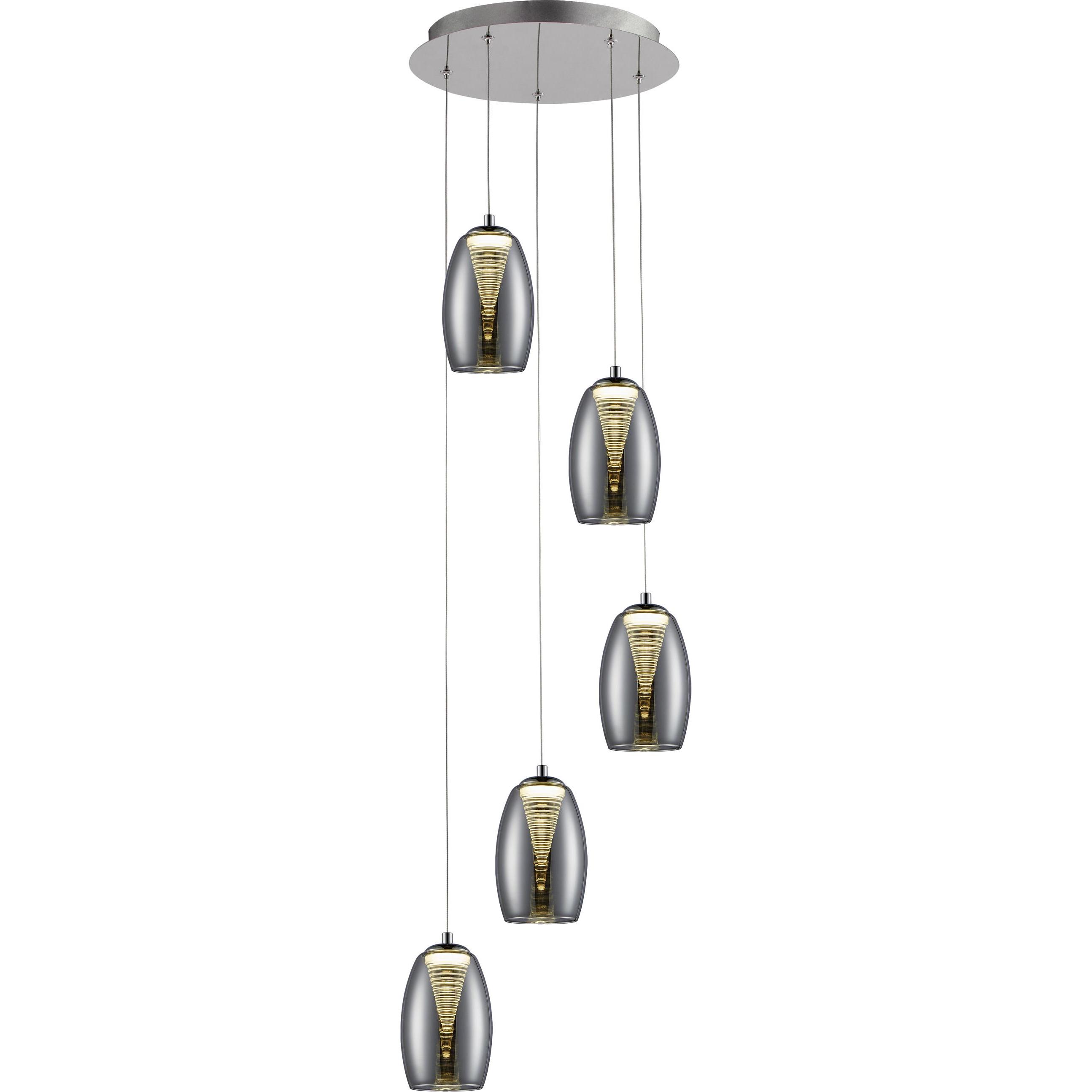 Brilliant, Pendelleuchte, Metropolis LED 5W PE 5-RO easydim Pendelleuchte, 5-flammig (2300 lm)