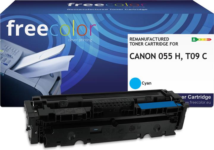 Produktbild Freecolor Toner Canon 055H (3019C002) cyan 5900 Seiten remanufactured (C)