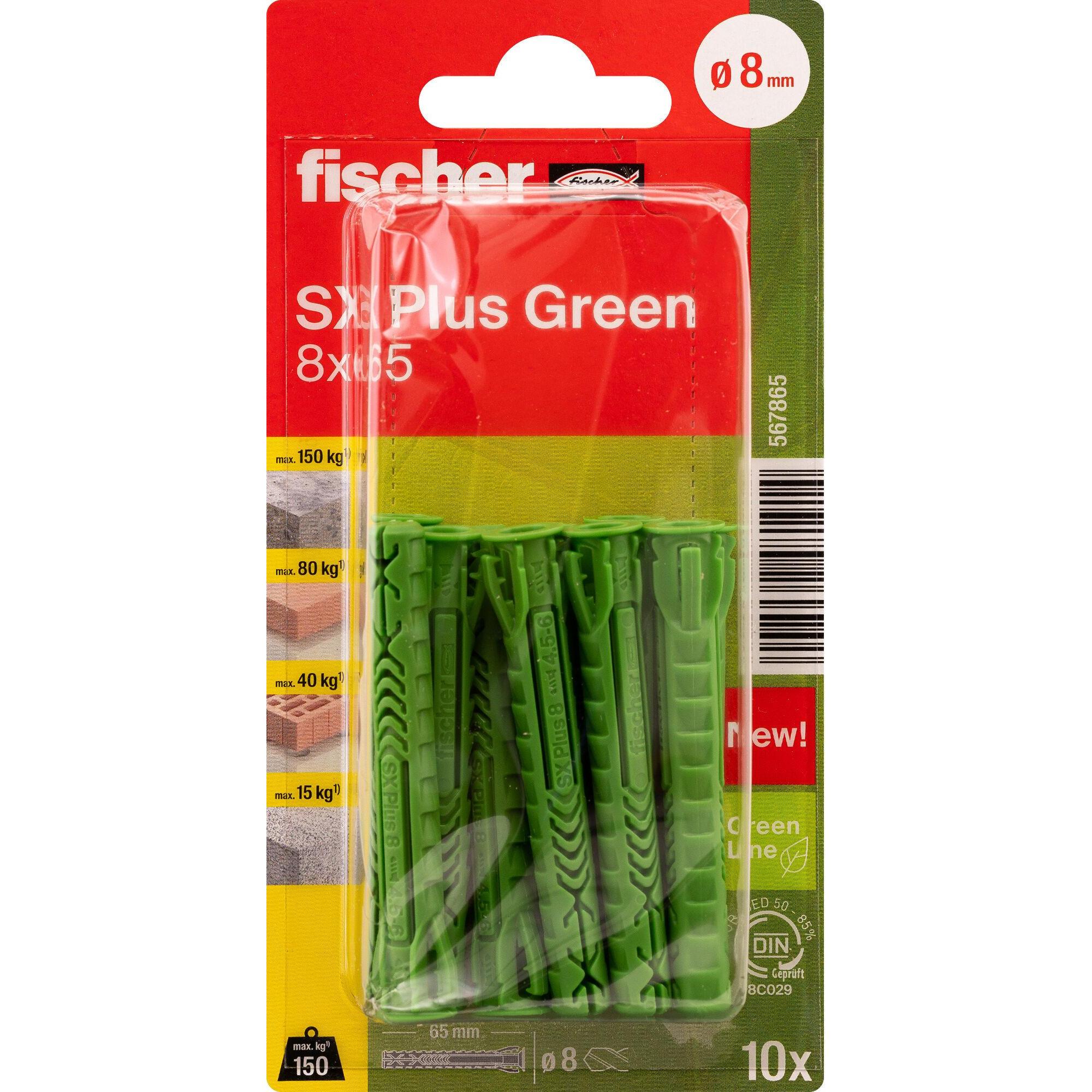 Fischer, Dübel, Dübel SX Plus Green 8x65 K (10) (10 Stk.)