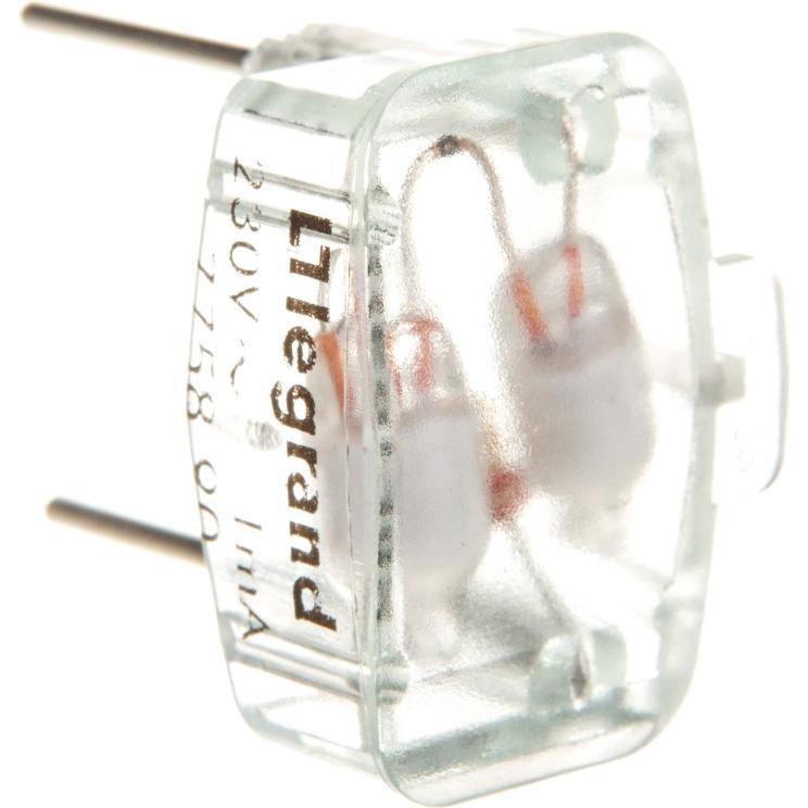Thumbnail - Legrand PRO21 Glimmlampe 775890 21 230V 1,0mA grün nur für Taster, Taster + Schalter, Grün