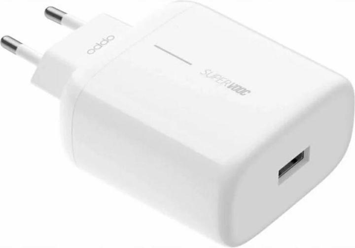 Image du produit OPPO Adapter SuperVOOC original charger Type C VCA7JFEH 65W white blister (65 W, 1 portion)