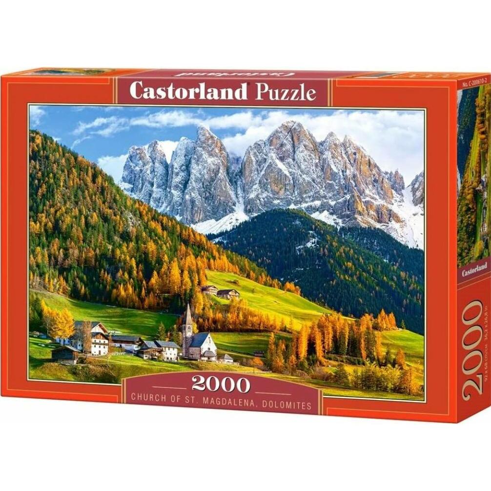 Castorland Church of Magdalena, Dolomites Jigsaw puzzle 2000 pc(s) Landscape (2000 Teile)