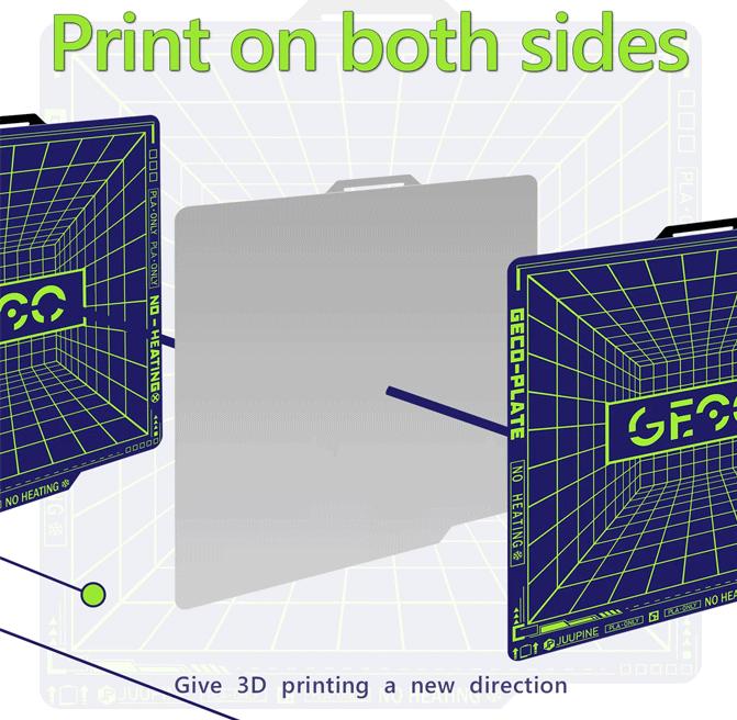 Immagine prodotto 3d-printerstore.ch GECO Buildplate für Bambu Lab P1/X1/A1 (Letto di stampa)