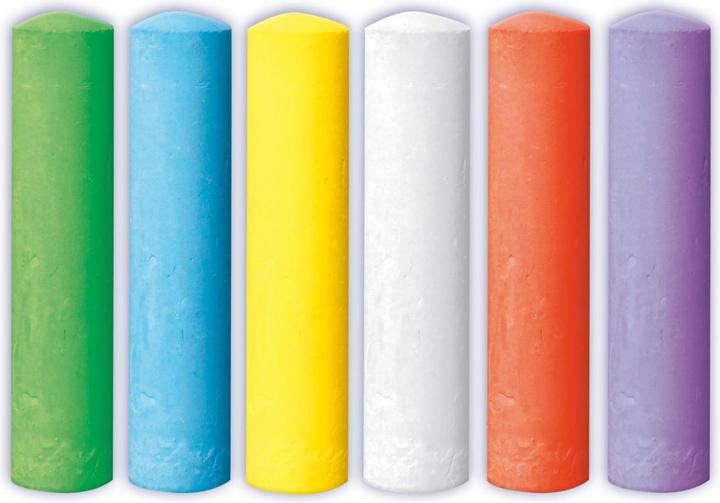 Actual product image Ses Sidewalk chalk (White, Yellow, Violet, Green, Blue, Pink, 6 x)