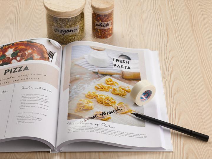 Actual product image tesa tesafilm PAPIER 8x 66mx19mm transp. zum beschriften faltsch. (19 mm)