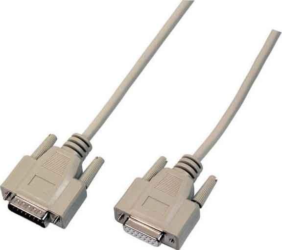 Actual product image EFB Elektronik 2m plug-socket DB15pol.,data cable serial 1:1 (2 m)