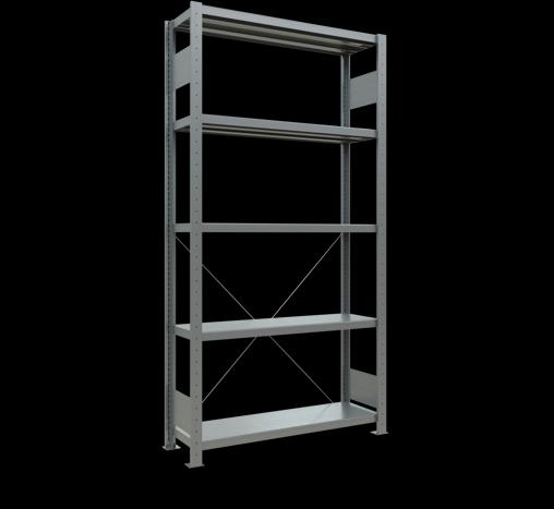Image du produit Schulte Lagertechnik Système d'étagères de base MULTIplus330 sans boulons avec entretoise transversale