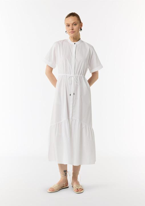 Produktbild Comma Kleid Leicht transparentes Midikleid mit Eingrifftaschen in taillierter Passform (32)