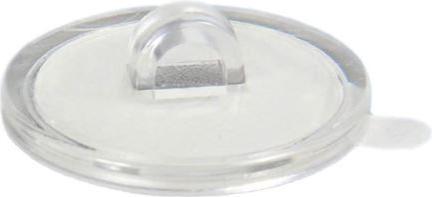 Amko Boutons adhésifs blancs avec grand oeillet