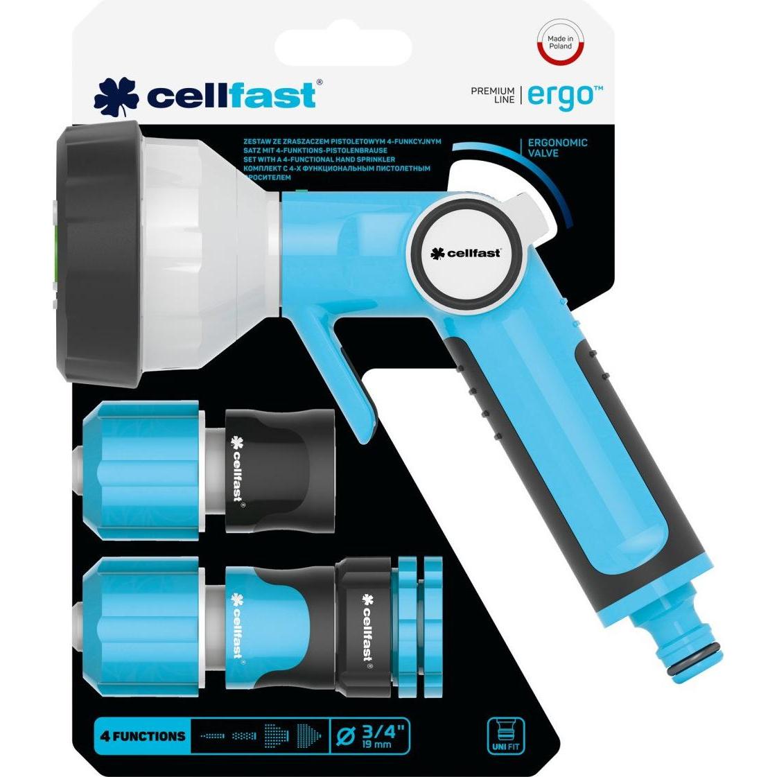 Thumbnail - Garden Lights, Gartenbrause, - MULTIFUNKTIONS-BRAUSENSET - 4 SPRÜHFORMEN - ERGO - 3/4"