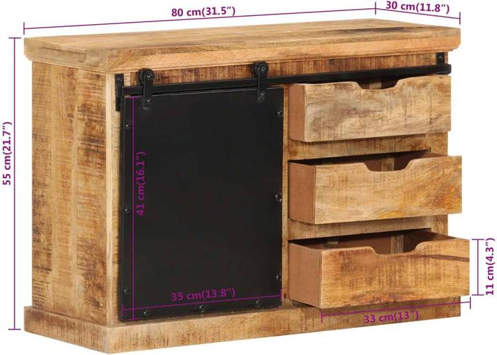 Produktbild vidaXL Sideboard (80 x 30 x 55 cm)
