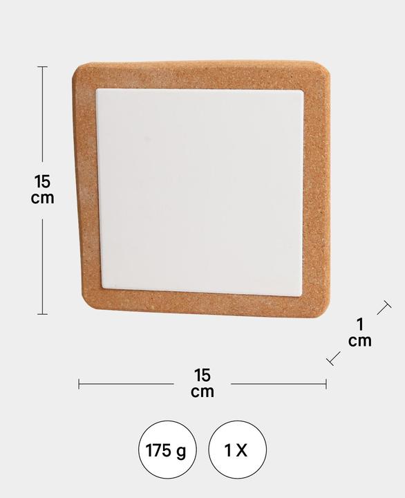 Actual product image I Am Creative Cork trivet, pan and pot trivet, set of 10 pcs. (10 x, Pan coaster)
