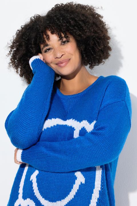 Actual product image Angel of Style Pullover, A-Linie, Smiley, Saum hinten länger (46, 48)