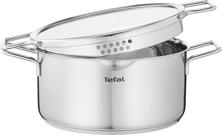Actual product image Tefal Nordica cookware set, 6 pcs (24 cm, Pot, Stainless steel)
