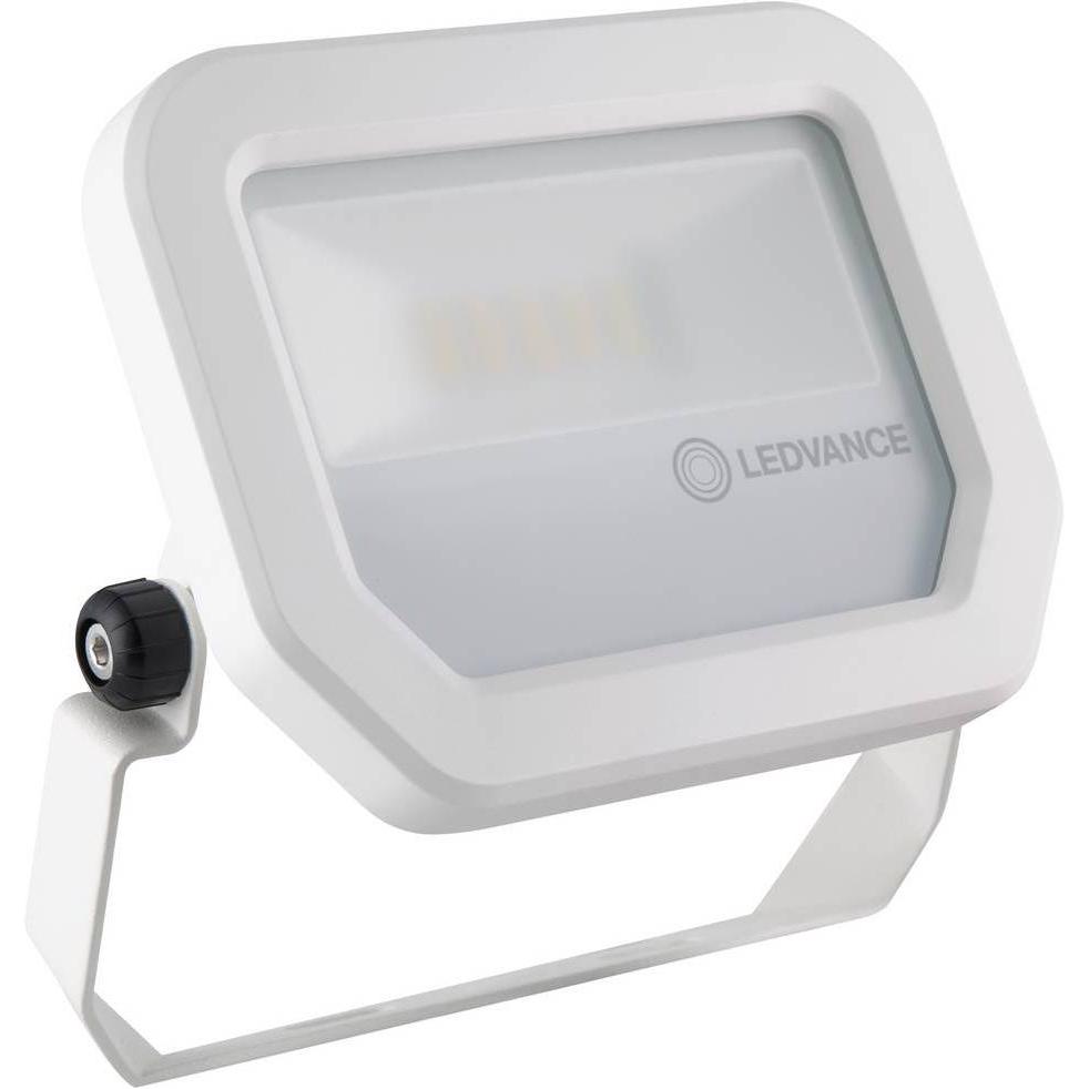 Ledvance, Fassadenbeleuchtung, LED Flutlichtstrahler FL PFM 10 W 4000 K SYM 100 WT Neutral (1200 lm, IP65)