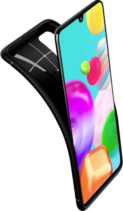 Actual product image Spigen Galaxy A41 Case Rugged Armor Matte Black (Samsung Galaxy A41)