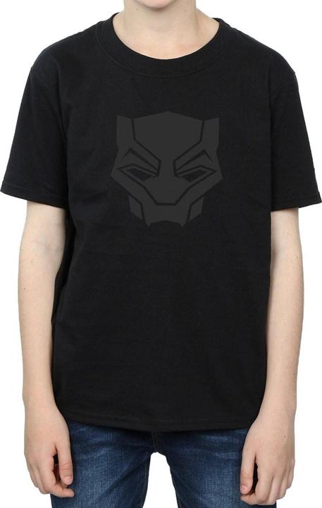 Produktbild Jungen Black Panther Schwarz auf Schwarz TShirt (152, 158)