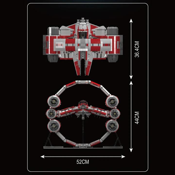 Actual product image Mould King Interstellar Ring Fighter