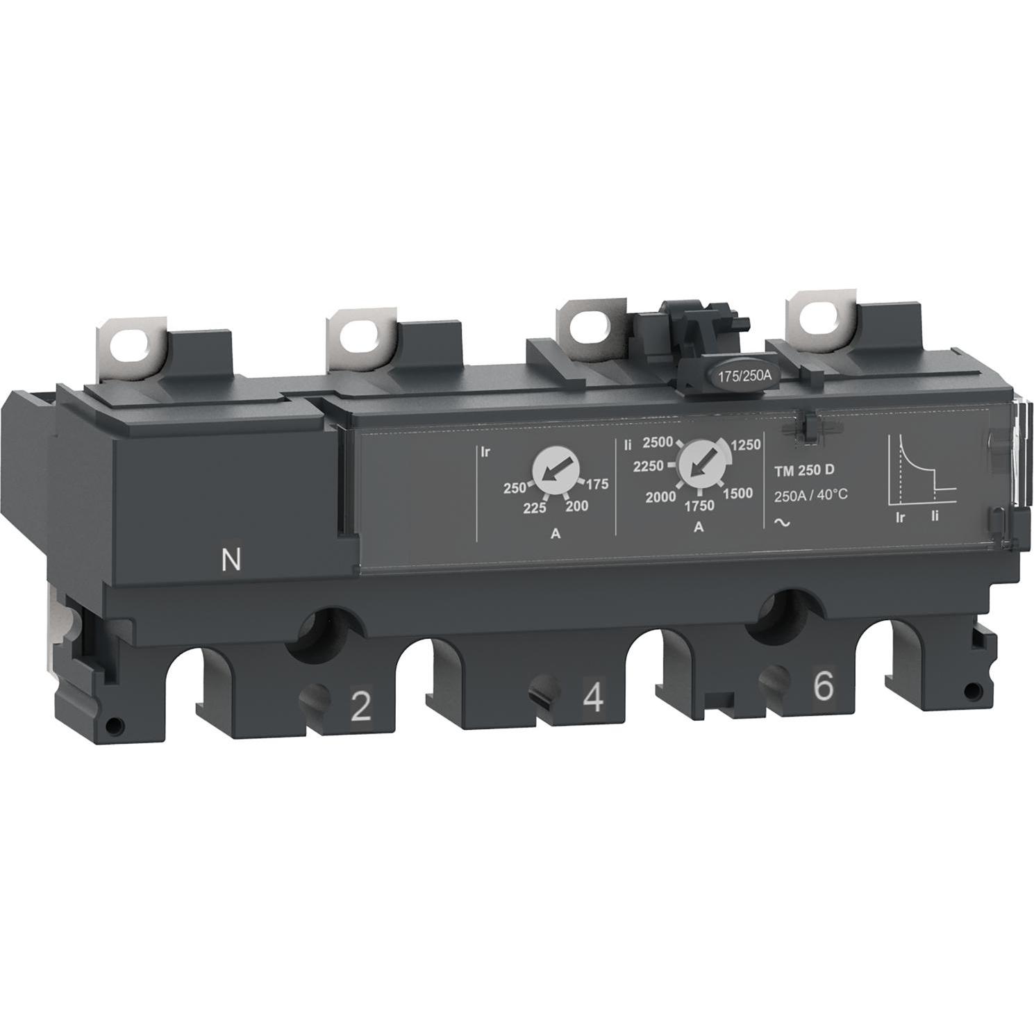 Schneider Electric Stromrelais TM250D für ComPacT NSX 250 Leistungsschalter, Bimetall/elektromagneti, Elektronikzubehör ...