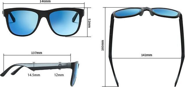 Produktbild Caliber SSG Bluetooth Audio Sonnenbrille (6 h, Kabellos)