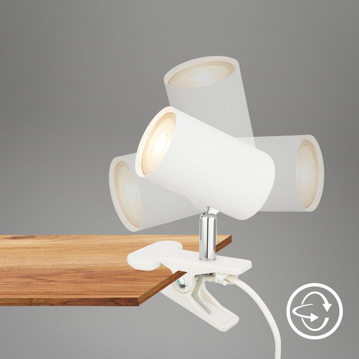 Image du produit Briloner Lampe à pince, 1xGU10/max.9W excl., blanc (GU10)