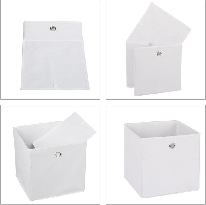 Immagine prodotto Relaxdays 4x scatola-da-scaffale (30 x 30 x 30 cm, 26 l)
