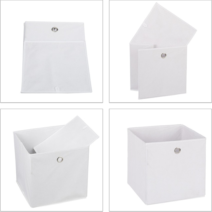 Immagine prodotto Relaxdays 4x scatola-da-scaffale (30 x 30 x 30 cm, 26 l)
