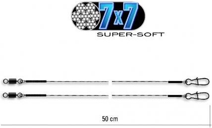Image du produit Jenzi Bas de ligne en acier Powerflex 7x7