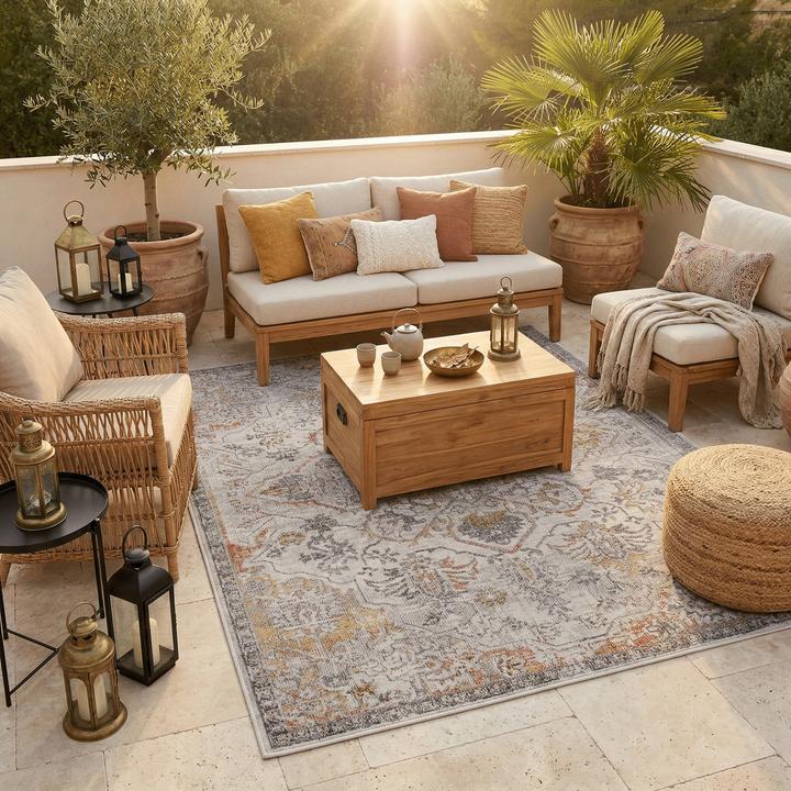 Produktbild Pergamon Indoor Outdoor Teppich Lagos Vintage (150 x 80 cm)