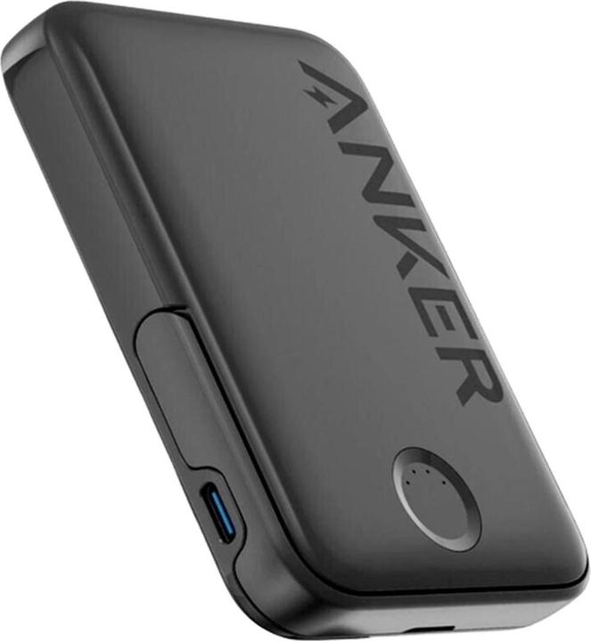Image du produit Anker 322magGo banque d'alimentation magnétique sans fil 5000mAh 7,5W avec support noir (5000 mAh, 12 W)