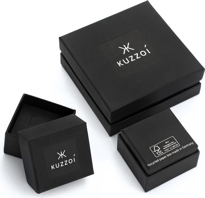 Immagine prodotto Kuzzoi Anello Basic Cool Signet Ring Uomo Argento 925 opaco (62, 925 Argento)