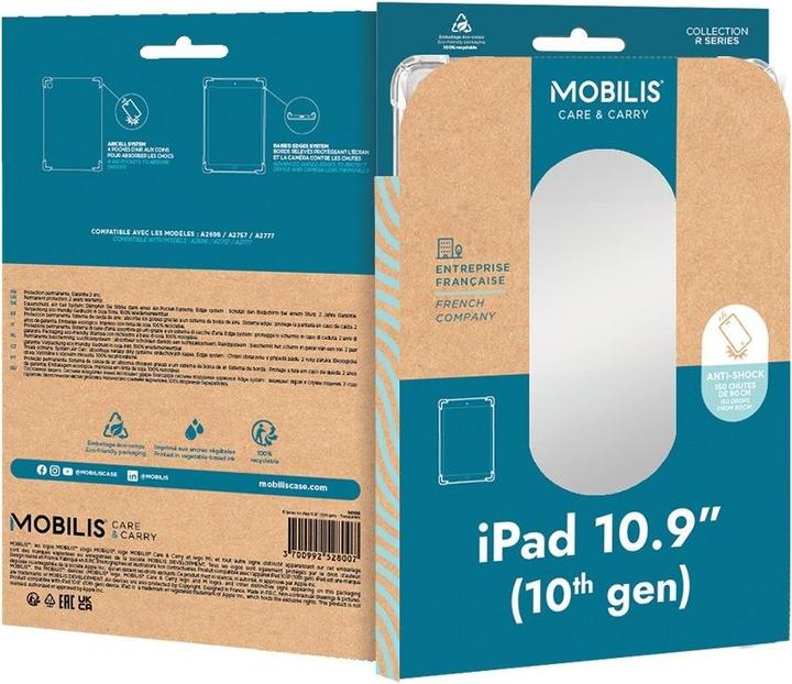 Image du produit Mobilis Série R pour iPad 10,9" 10e génération - Transparent (Apple iPad 2022 (10e génération))