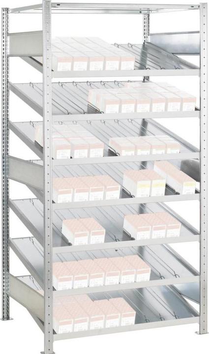 Immagine prodotto Schulte Lagertechnik Scaffale Kanban MULTIplus150 con divisorio e guide laterali