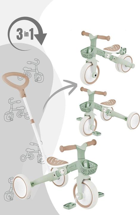 Produktbild Globber Gobber Learning Trike 3in1 Plus Eco / Dreirrad / Laufrad