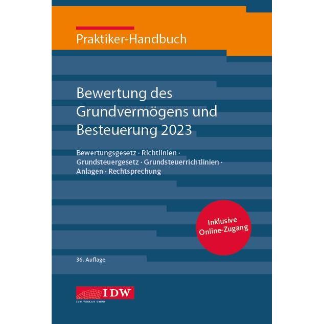 Praktiker-Handbuch Bewertung des Grundvermögens und Besteuerung 2023, Fachbücher von Michael Roscher, Institut Der Wirts...