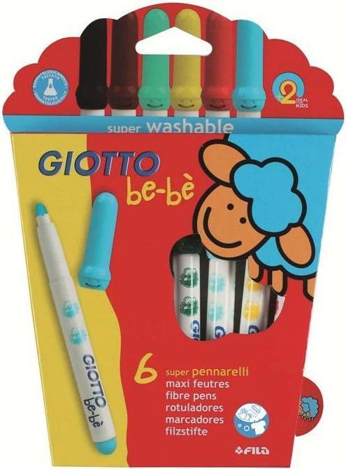 Image du produit Giotto Feutres be-bé 6 pièces, Multicolore, Largeur de trait : Aucun (6x)