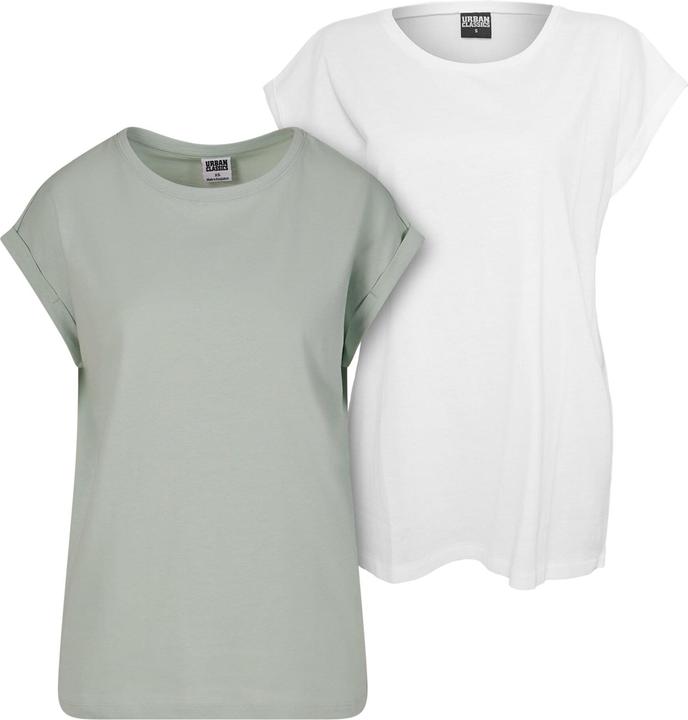 Actual product image Urban Classics Ladies Extended Shoulder Tee 2-Pack - 6524 (XS)